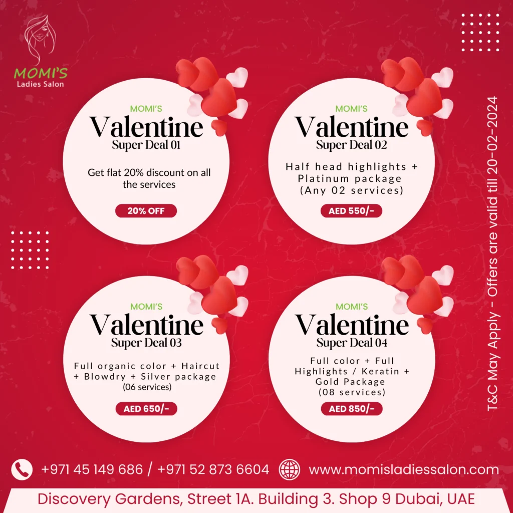 Momis valentines day offer 2024: Discovery Gardens Dubai